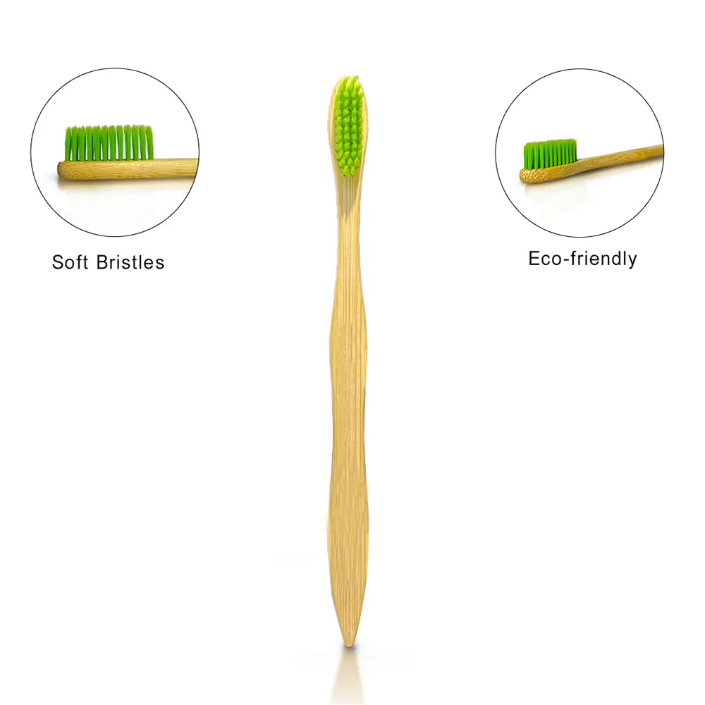 Eco-conscious Bamboo Toothbrush with Soft Bristles - meserii.com