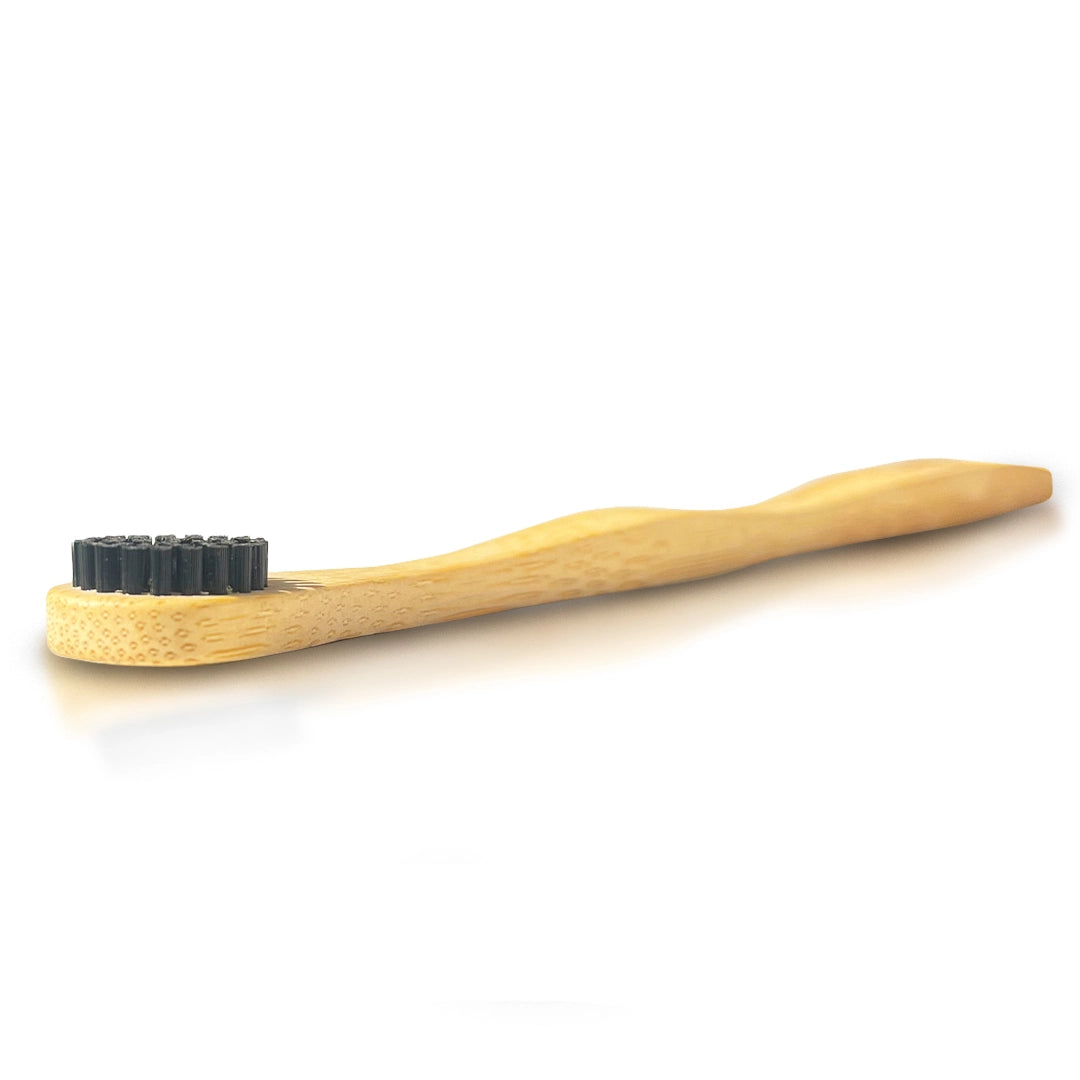 Beige bamboo oral hygiene tongue brush, 20g