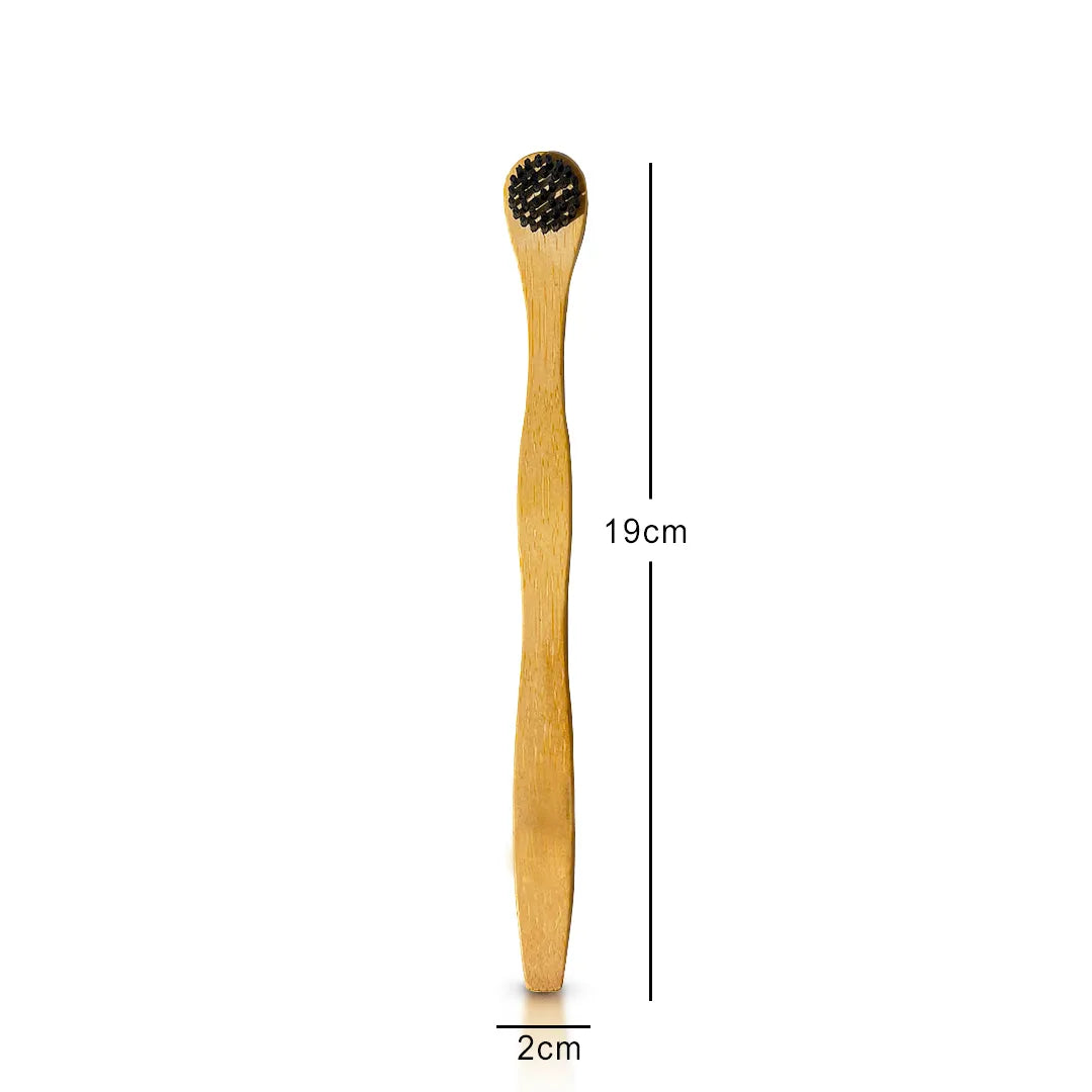 Sustainable bamboo tongue scraper for fresh breath