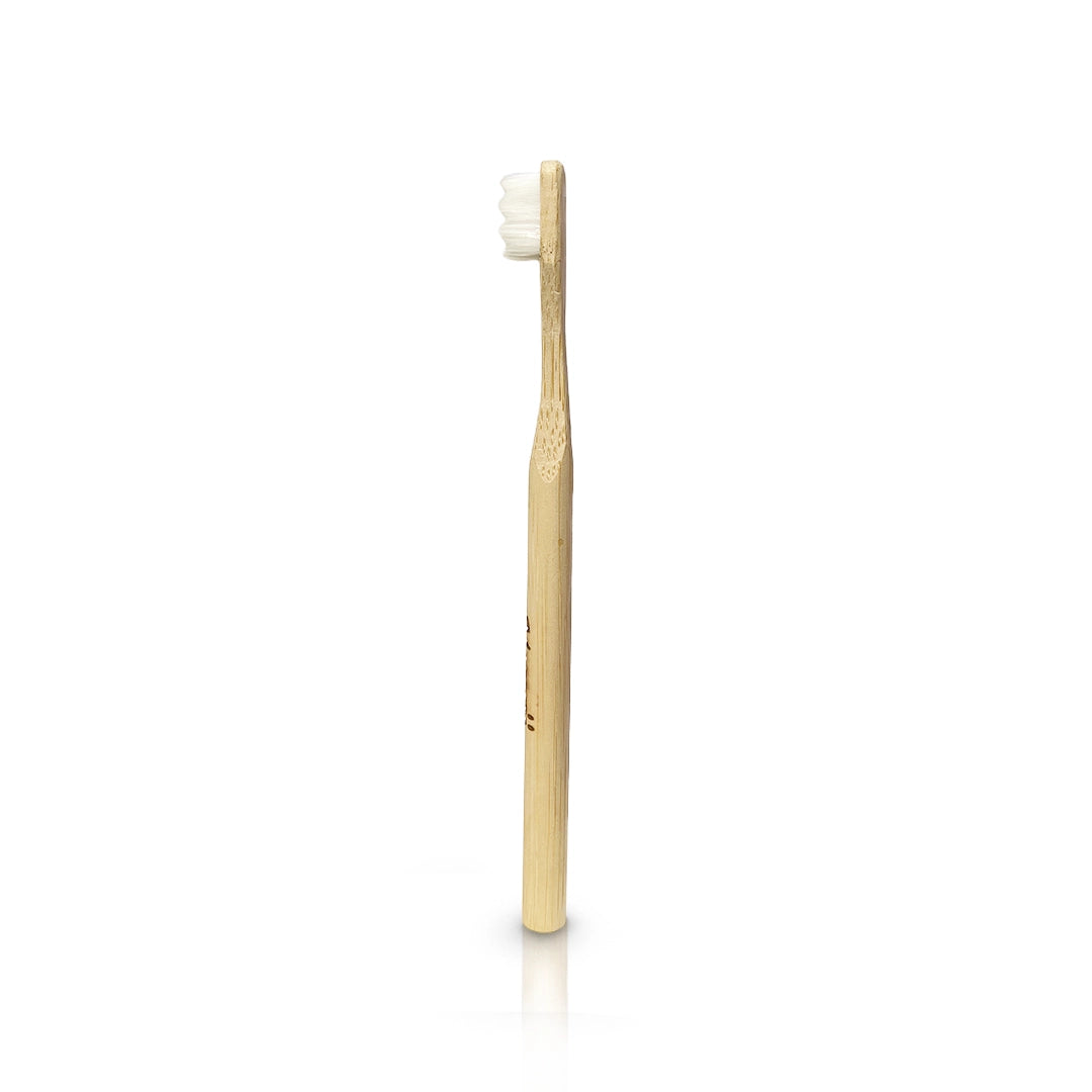 19cm eco bamboo toothbrush, soft nano bristles for gentle clean