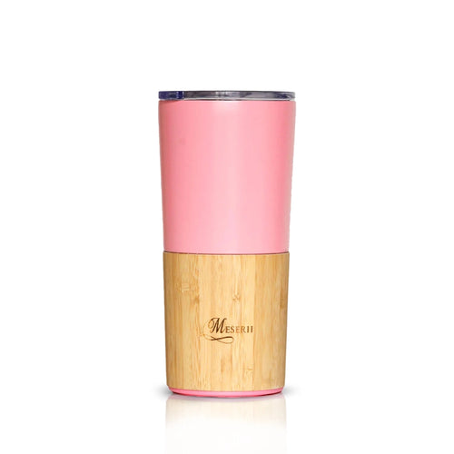 Eco-friendly 550ml Bamboo & Steel Tumbler