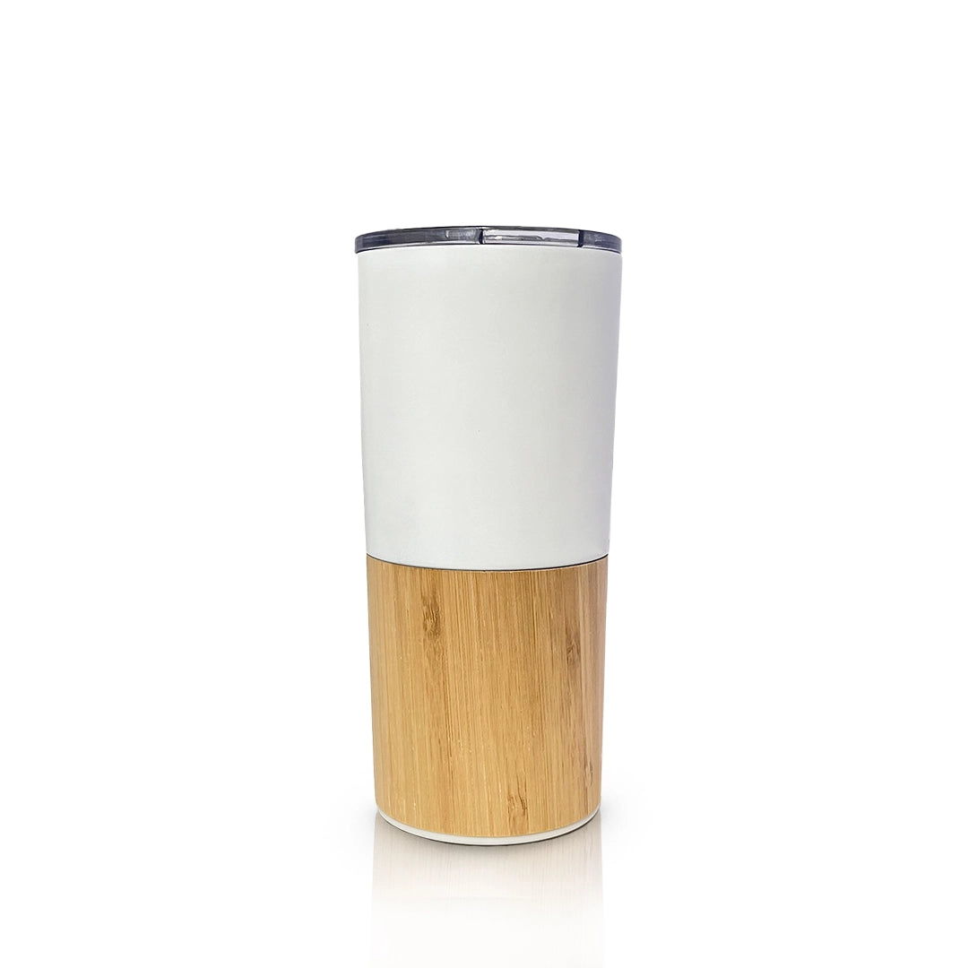 White Bamboo Tumbler 550ml, Eco-Conscious Choice